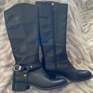 Franco Sarto black leather boot sz 8